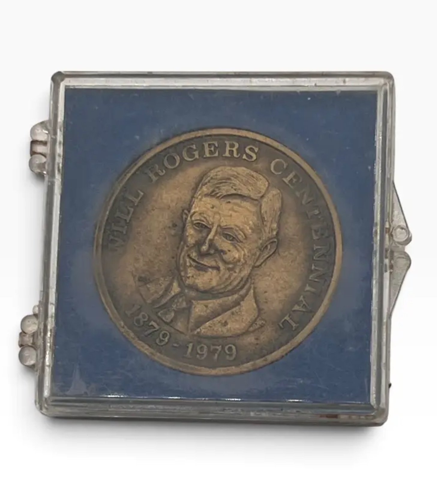 Will Rogers Centennial 1879–1979 Commemorative Medal in Case # #1514