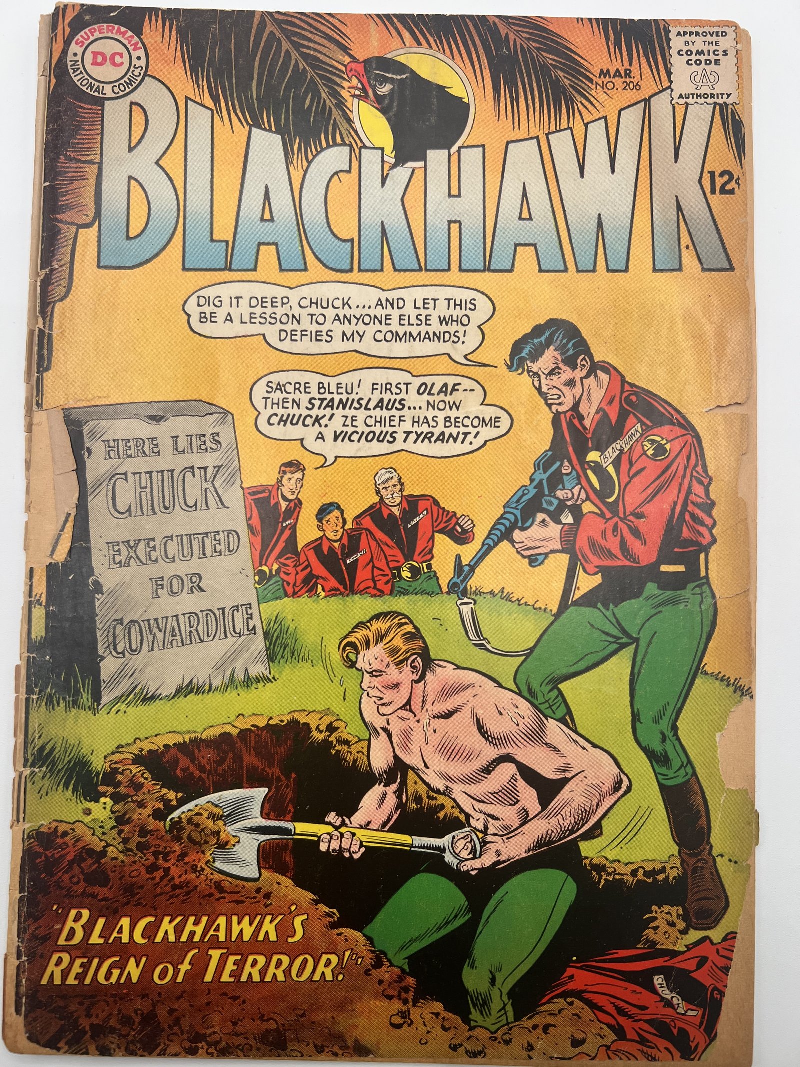 Blackhawk #206, March 1965, DC Comics, 12¢ # #1558